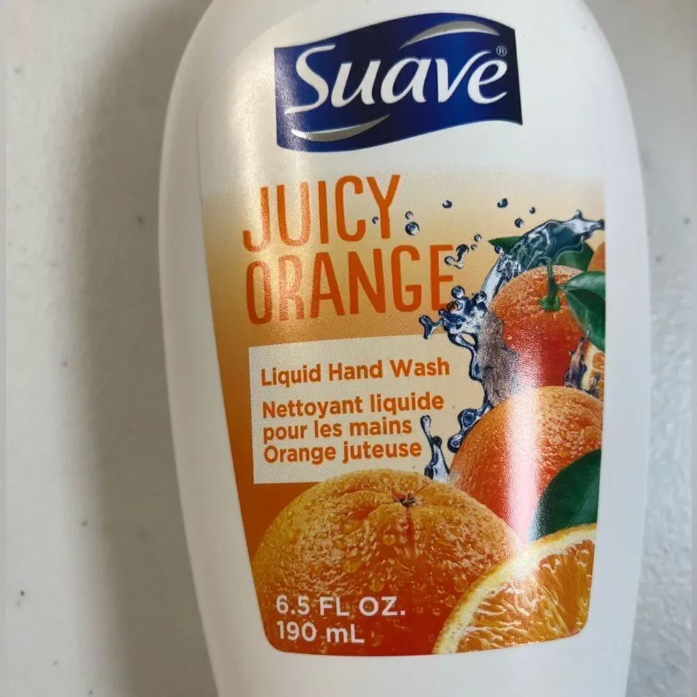 NEW SUAVE Juicy Orange Liquid Hand Soap Pump. Bottle - Pack of 3 - 6.5 FL OZ